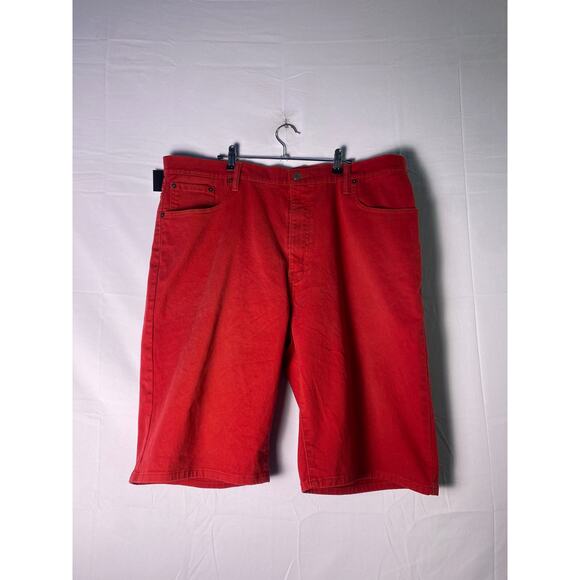 Levi's 569 Loose Straight Shorts Red Jorts 5-pocket Men's Size 40 - Picture 1 of 2